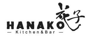 Hanako Kitchen & Bar Logo – japanisch inspiriertes Design für ein asiatisches Restaurant.